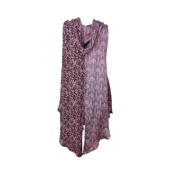 Tienda Ho Printed Rayon Button Front Sleeveless Hooded Vest - Picture 4 of 5